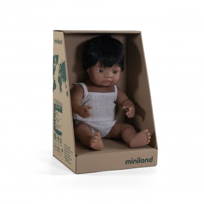 Lalka Miniland chłopczyk Latynos w pudełku